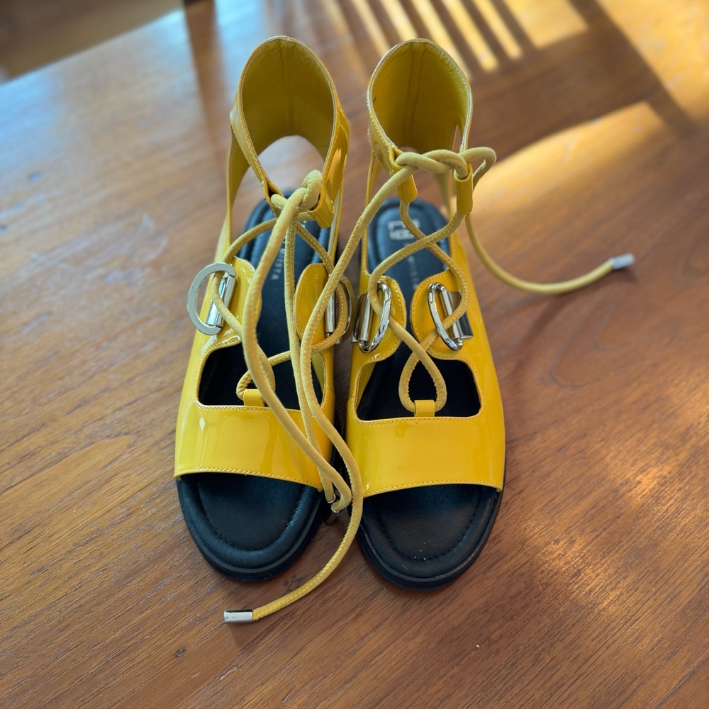 Miista Avoca Yellow Patent Shoes